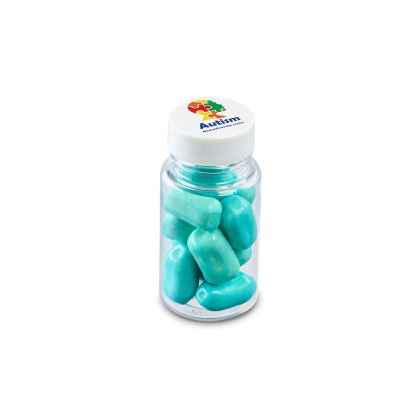 Custom 1.3 oz Jar of Bala Chewy Candy - Light Blue Custom 1.3 oz Jar of Bala Chewy Candy - Light Blue