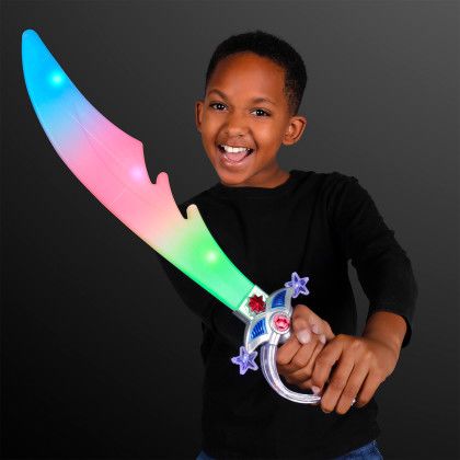 Custom Pirate LED Light Swords - Multicolor Lifestyle View 
