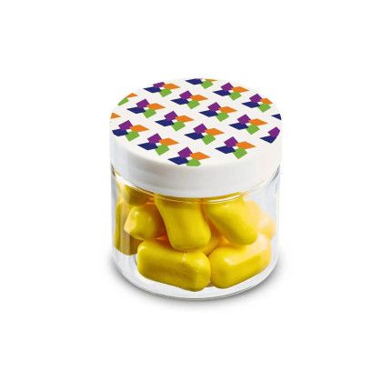 Custom 2 oz Jar of Bala Chewy Candy - Yellow Custom 2 oz Jar of Bala Chewy Candy - Yellow