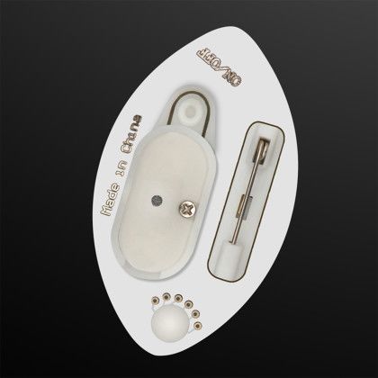 Custom Football Pin LED Blinkies - Back View Custom Football Pin LED Blinkies - Back View