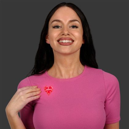Custom Flashing Heart Body Lights - Lifestyle View Custom Flashing Heart Body Lights - Lifestyle View