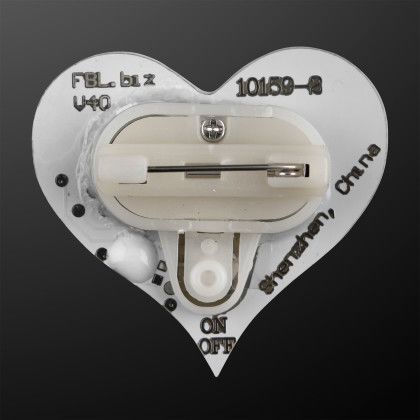 Custom Flashing Heart Body Lights - Back View Custom Flashing Heart Body Lights - Back View