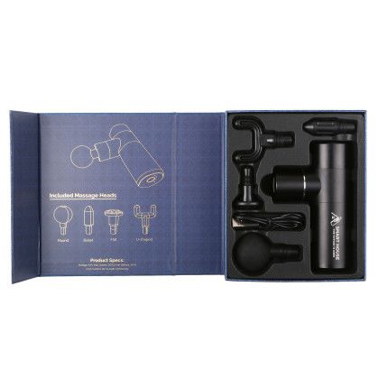 Custom Kneado Handheld Massage Gun - Open View Custom Kneado Handheld Massage Gun - Open View