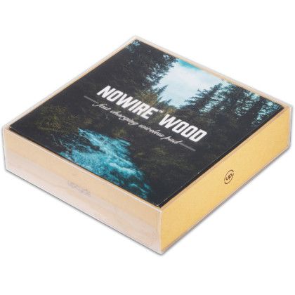 Custom NoWire Wood Wireless Charger - Packaging View Custom NoWire Wood Wireless Charger - Packaging View