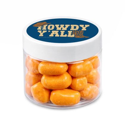 Custom 1.3 oz Jar of Bala Chewy Candy - Orange Custom 1.3 oz Jar of Bala Chewy Candy - Orange
