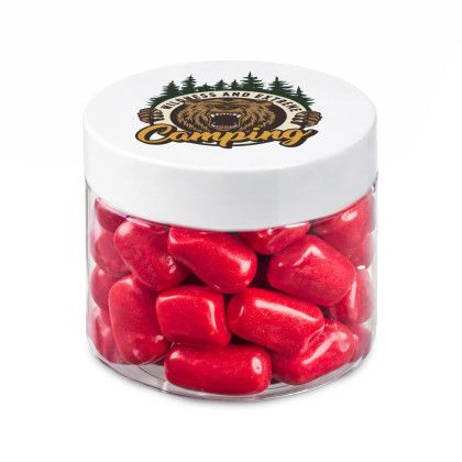 Custom 1.3 oz Jar of Bala Chewy Candy - Red Custom 1.3 oz Jar of Bala Chewy Candy - Red