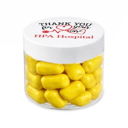 Custom 1.3 oz Jar of Bala Chewy Candy - Yellow Custom 1.3 oz Jar of Bala Chewy Candy - Yellow