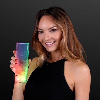 Custom Light Up Highball Glass - Lifestyle View Custom Light Up Highball Glass - Lifestyle View