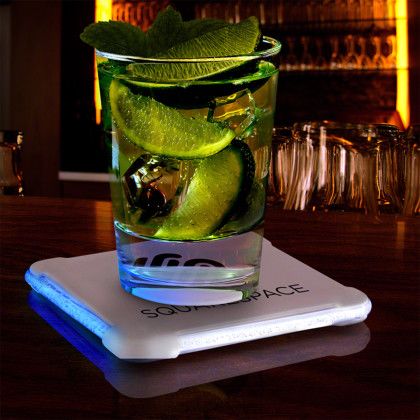 Custom Sci-Fi Pulse Light Up Drink Coasters Custom Sci-Fi Pulse Light Up Drink Coasters