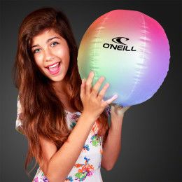 Custom Light Up Beach Balls, 11" Diameter + Waterproof - Lifestyle Custom Light Up Beach Balls, 11" Diameter + Waterproof - Lifestyle