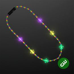 Custom Light Up Fleur de Lis Jewelry, Mardi Gras Beads Custom Light Up Fleur de Lis Jewelry, Mardi Gras Beads