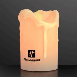 Custom Windproof LED Pillar Candle with Moving Flame Custom Windproof LED Pillar Candle with Moving Flame