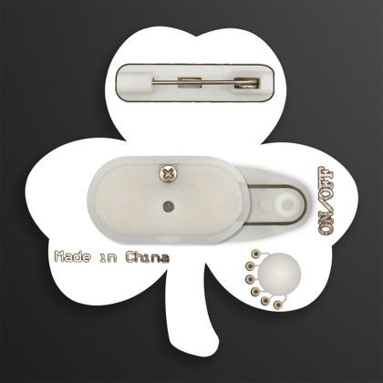Custom Blinky Green Shamrock Body Lights - Back side Custom Blinky Green Shamrock Body Lights - Back side