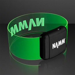 Custom Cosmic Green LED Magnetic Clasp Bracelets