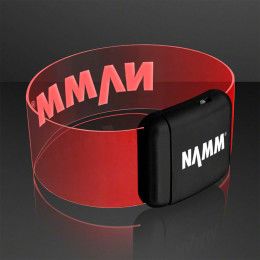 Custom Cosmic Red LED Magnetic Clasp Bracelets