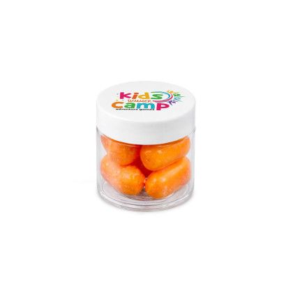 Custom 1 oz Jar of Bala Chewy Candy - Orange Custom 1 oz Jar of Bala Chewy Candy - Orange