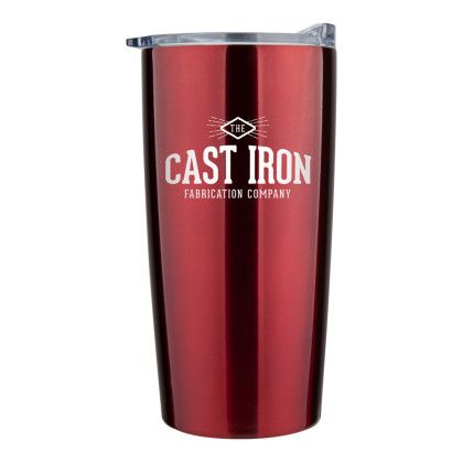 Custom 20 oz. Stainless Steel Vacuum Traveler Red Custom 20 oz. Stainless Steel Vacuum Traveler Red