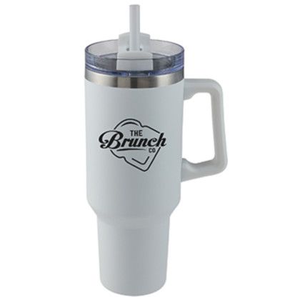 Custom Frosty 40 oz Tumbler - Gray Custom Frosty 40 oz Tumbler - Gray