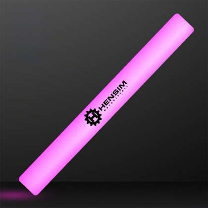 Custom Pink LED Foam Stick 16" Cheer Sticks