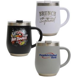 Custom 12 oz Stemless Tumbler With Handle - All color Custom 12 oz Stemless Tumbler With Handle - All color