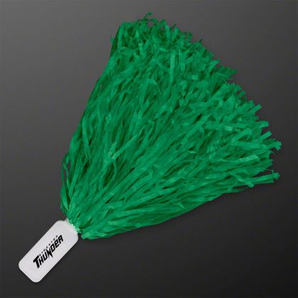 Custom Economy Green Pom Poms (Non-Light Up)