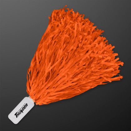 Custom Economy Orange Pom Poms (Non-Light Up) Custom Economy Orange Pom Poms (Non-Light Up)