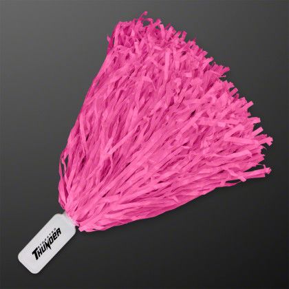 Custom Economy Pink Pom Poms (Non-Light Up)