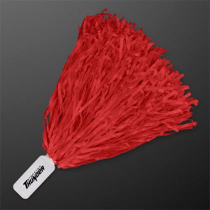 Custom Economy Red Pom Poms (Non-Light Up)