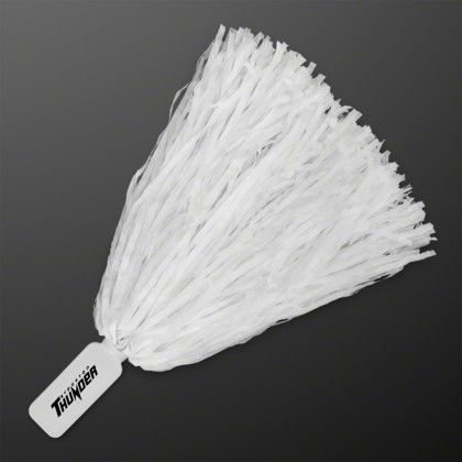 Custom Economy White Pom Poms (Non-Light Up) Custom Economy White Pom Poms (Non-Light Up)