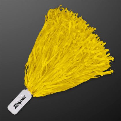 Custom Economy Yellow Pom Poms (Non-Light Up)