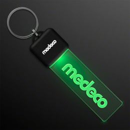 Custom Jade Green LED Keychain Light Custom Jade Green LED Keychain Light