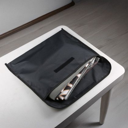 Custom Premium rPET Polyester, All Over Full color Table Skirt, 3-Sided, 8 Foot - Packaging Open View 