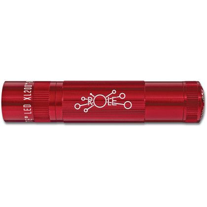 Custom Maglite LED 3 AAA Cell Flashlight - Red
