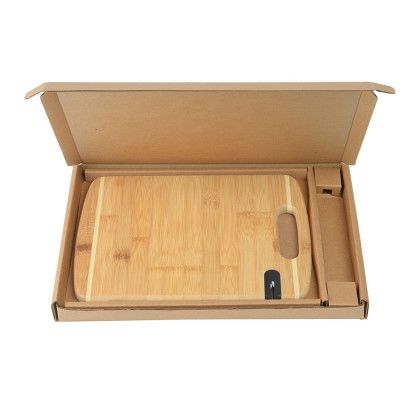 Custom Bamboo Sharpen-It Cutting Board with Gift Box - Black Custom Bamboo Sharpen-It Cutting Board with Gift Box - Black