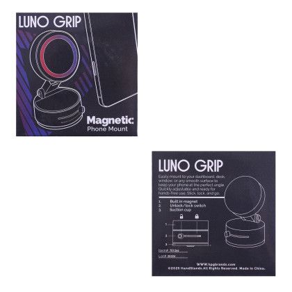 Custom Lunogrip Magnetic Phone Holder - Packaging View Custom Lunogrip Magnetic Phone Holder - Packaging View