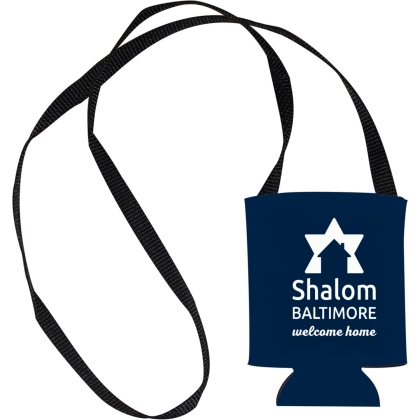 Custom American Made Hands-Free Can Cooler - Navy Custom American Made Hands-Free Can Cooler - Navy