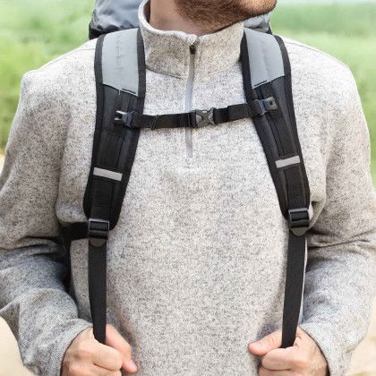 Custom Frosty 24 Can Backpack - Gray With Black Lifestyle View Custom Frosty 24 Can Backpack - Gray With Black Lifestyle View