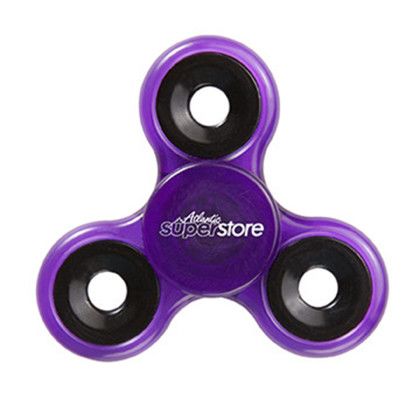 Custom Safety Spin-It Stress Reliever - Translucent Purple Custom Safety Spin-It Stress Reliever - Translucent Purple