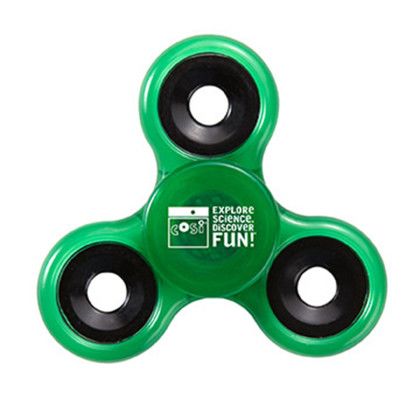 Custom Safety Spin-It Stress Reliever - Neon Green Custom Safety Spin-It Stress Reliever - Neon Green