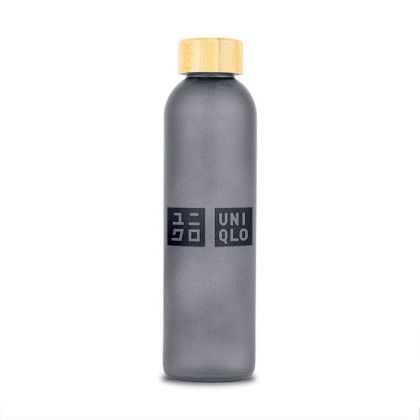 Custom Beverly Glass Water Bottle 24 oz - Black Custom Beverly Glass Water Bottle 24 oz - Black