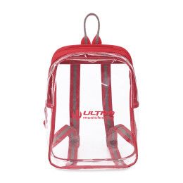 Promotional Sigma Clear Mini Backpack - Red Promotional Sigma Clear Mini Backpack - Red