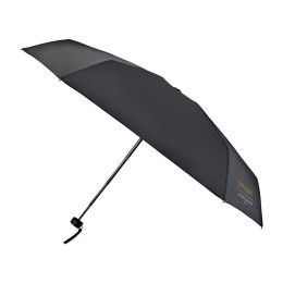 Custom Elements 39" Recycled Manual Mini Folding Umbrella - Black Custom Elements 39" Recycled Manual Mini Folding Umbrella - Black