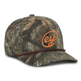 Custom Camo Performance 5-Panel Rope Hat - Mossy Oak Country/Brown Side View Custom Camo Performance 5-Panel Rope Hat - Mossy Oak Country/Brown Side View