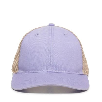 Custom Ladies Fit with Pony Tail Hat - Lavender/Tea stain Custom Ladies Fit with Pony Tail Hat - Lavender/Tea stain