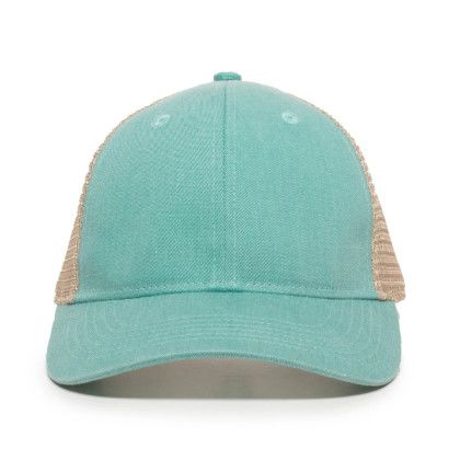 Custom Ladies Fit with Pony Tail Hat - Mint/Tea stain Custom Ladies Fit with Pony Tail Hat - Mint/Tea stain