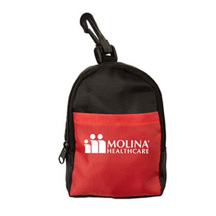 Custom Mini Backpack First Aid Kit - Red Custom Mini Backpack First Aid Kit - Red