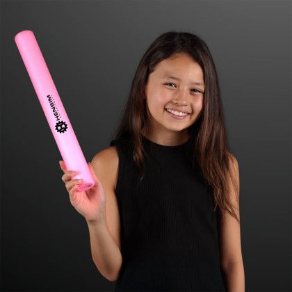 Custom Pink LED Foam Stick 16" Cheer Sticks - Lifestyle View 