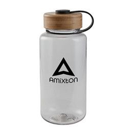 Custom32 oz. Oasis Tritan Bottle with Bamboo Lid - Clear Custom32 oz. Oasis Tritan Bottle with Bamboo Lid - Clear