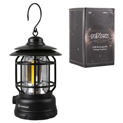 Custom reNew COB Rechargeable Vintage Lantern - Packaging View 