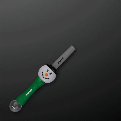 Custom LED Snowman Toy Sword Expanding Saber